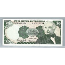 VENEZUELA 1995 BILLETE DE 20 BOLIVARES MUY BUENO